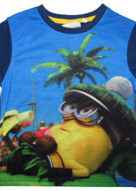 MINIONS - MINIONS ΠΑΙΔΙΚΟ T-SHIRT 0537 – μπλε ΜΠΛΕ ΣΚΟΥΡΟ