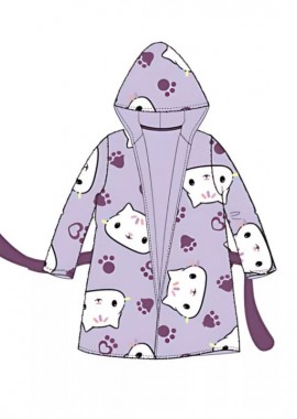 DREAMWORKS - DREAMWORKS ΠΑΙΔΙΚΗ ΡΟΜΠΑ FLEECE GABBY'S DOLLHOUSE 1757 - μοβ ΜΟΒ
