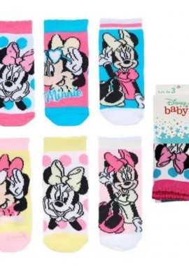 ©DISNEY - ©DISNEY ΒΡΕΦΙΚΕΣ ΚΑΛΤΣΕΣ MINNIE MOUSE 3τεμ. 1830 - λευκό ΚΙΤΡΙΝΟ