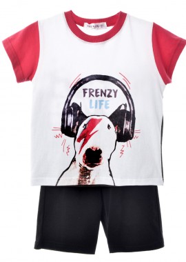 Frenzy style - ΣΕΤ ΜΠΛΟΥΖΑ ΣΟΡΤΣ - ΛΕΥΚΟ ΜΑΥΡΟ ΛΕΥΚΟ ΜΑΥΡΟ