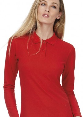Μακρυμανικο Γυναικειο Polo ID.001 LSL B & C PWI13 Red