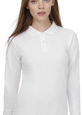Μακρυμανικο Γυναικειο Polo ID.001 LSL B & C PWI13 White