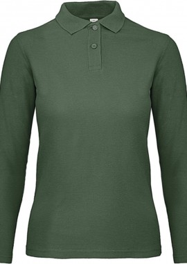 Μακρυμανικο Γυναικειο Polo ID.001 LSL B & C PWI13 Bottle Green