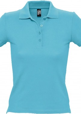 - Γυναικείο πόλο πικέ People SOLS 11310 Atoll Blue