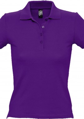 - Γυναικείο πόλο πικέ People SOLS 11310 Dark Purple