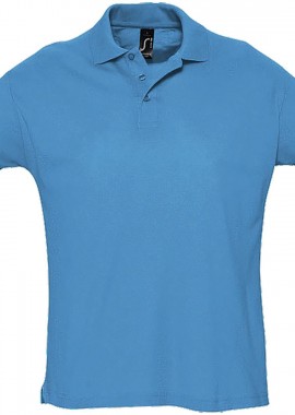 - Ανδρικό πόλο πικέ Summer II SOLS 11342 Aqua