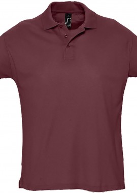 Ανδρικό πόλο πικέ Summer II SOLS 11342 Burgundy