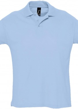 - Ανδρικό πόλο πικέ Summer II SOLS 11342 Sky Blue Pique