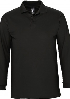 - Ανδρικό πόλο πικέ Winter II SOLS 11353 Black