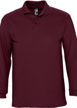 - Ανδρικό πόλο πικέ Winter II SOLS 11353 Burgundy
