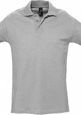 - Ανδρικό πόλο πικέ Spring II SOLS 11362 Grey Melange