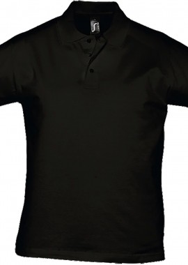 - Ανδρικό πόλο Prescott Men SOLS 11377 Deep Black