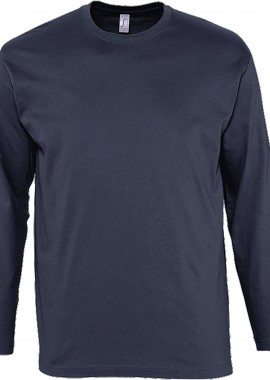- Μακρυμάνικο T-Shirt Monarch SOLS 11420 Navy