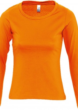 - Γυναικειο μακρυμάνικο T-shirt Majestic SOLS 11425 Orange
