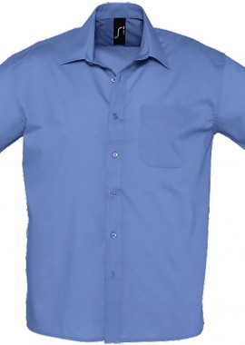 Ανδρικό κοντομάνικο πουκάμισο Bristol SOLS 16050 Medium Blue
