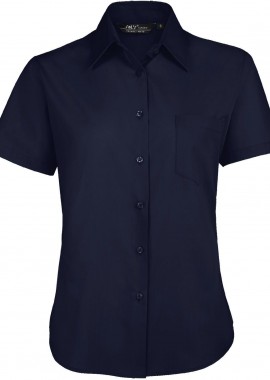 - Γυναικείο κοντομάνικο πουκάμισο Escape SOLS 16070 Dark Blue