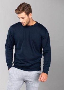 - Μπλούζα φούτερ ενηλίκων Ghost About Basics 00141 French Navy
