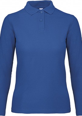Μακρυμανικο Γυναικειο Polo ID.001 LSL B & C PWI13 Royal Blue