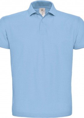 - Ανδρική μπλούζα Polo Pique B & C ID.001 Light Blue