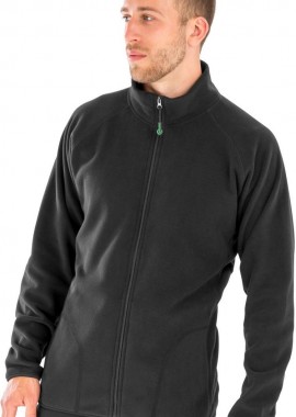 Ανδρικό τζάκετ Recycled Microfleece Result R907X Black