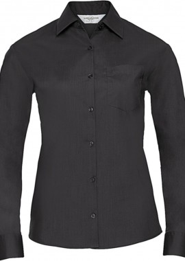Μακρυμάνικο γυναικείο πουκάμισο Russell R-934F-0 Black