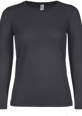 - Γυναικείο μακρυμάνικο T- Shirt B & C TW06T Dark Grey