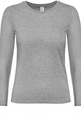 - Γυναικείο μακρυμάνικο T- Shirt B & C TW08T Sport Grey