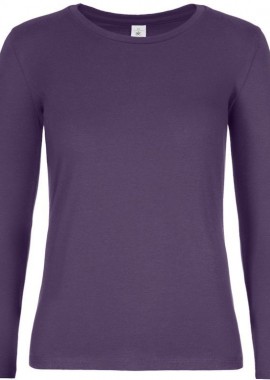 - Γυναικείο μακρυμάνικο T- Shirt B & C TW08T Urban Purple