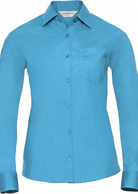 - Μακρυμάνικο γυναικείο πουκάμισο Russell R-934F-0 Turquoise