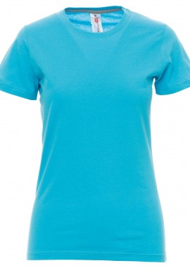 SUNSET Γυναικείο κοντομάνικο PAYPER 02000344 Atoll Blue