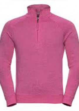 - Ανδρικό Φούτερ 1/4 Zip Russell R-282M-0 Pink Marl