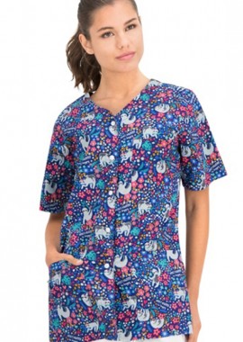 Ιατρική Μπλούζα CARINA B-well 401572 Sloths