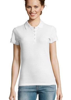 - Γυναικείο πόλο πικέ People SOLS 11310 White