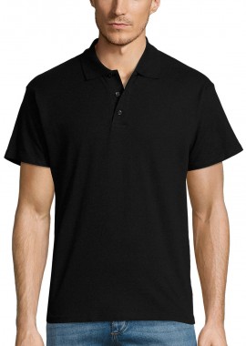 Ανδρικό πόλο πικέ Summer II SOLS 11342 Black