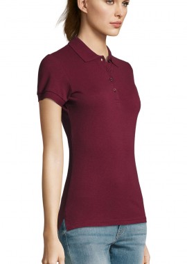 - Γυναικείο πόλο πικέ Passion SOLS 11338 Burgundy
