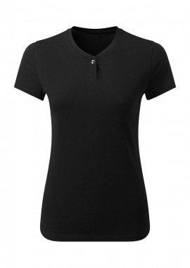 T-shirt γυναικείο με κουμπί PREMIER PR319 Comis Black
