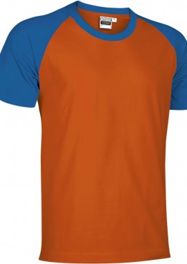 T-Shirt CAIMAN Valento CAVARGCNR Party Orange-Royal Blue
