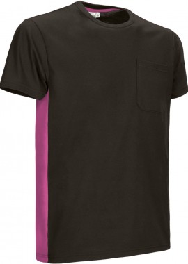 T-Shirt THUNDER Valento CAVATHUNM Black-Magenta Pink