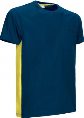 T-Shirt THUNDER Valento CAVATHUMA Orion Navy Blue-Lemon Yellow