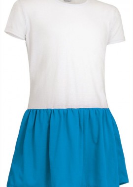 Παιδικό φόρεμα SUNNY Valento VEVASUNBT_kids White-Tropical Blue