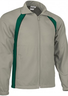 Αθλητικό μπουφάν TOURNAMENT Valento CQVATOUBB_kids Bottle Green-Sand Beige-Black