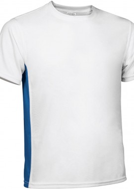 Τεχνικό T-Shirt LEOPARD Valento CAVALEOBY_kids White-Royal Blue