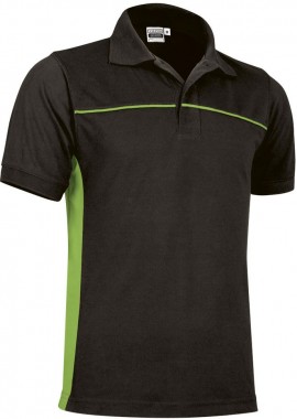 - Κοντομάνικο Polo Shirt THUNDER Valento POVATHUNV Black-Apple Green