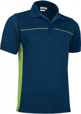- Κοντομάνικο Polo Shirt THUNDER Valento POVATHUMM Orion Navy Blue-Apple Green