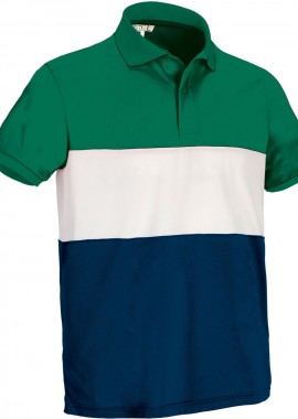 - Κοντομάνικο Polo Shirt VARSITY Valento POVAVARVB Kelly Green-White-Orion Navy Blue