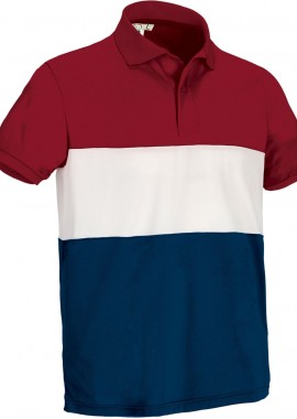 Κοντομάνικο Polo Shirt VARSITY Valento POVAVARRB Lotto Red-White-Orion Navy Blue