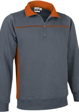 - Φούτερ THUNDER Valento SUVATHUGN Cement Grey-Party Orange