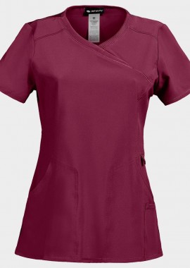 - Γυναικεία ιατρική μπλούζα WRAP CKE2625A CHEROKEE 08001889 Bordeaux