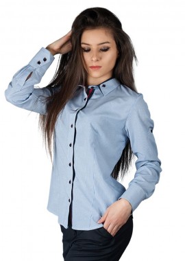 Γυναικείο μακρυμάνικο πουκάμισο TOMMY BEUNIQUE 08000383 Blue
