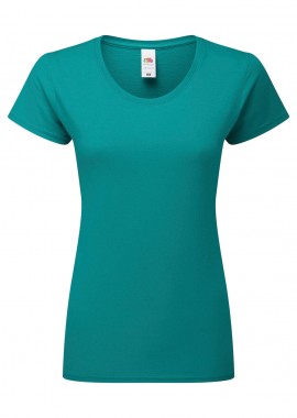 Γυναικείο T-Shirt Iconic 195 Ringspun Premium Fruit of the Loom 61-424-0 Ocean Teal
